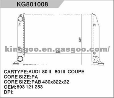 AUDI Radiator 893121253/ 811121253F/ D