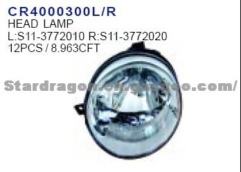 CHERY  QQ3 S11 Head Lamp L: S11- 3772010 R: S11- 3772020