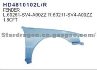 HONDA fender  L:60261-SV4-A00ZZ R:60211-SV4-A00ZZ