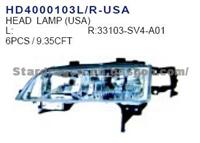 HONDA  Head Lamp (USA)  R:33103-SV4-A01