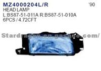 Mazda Head Lamp L: Bs87- 51- 011a R: Bs87- 51- 010a