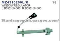 Mazda Window Regulator  L: B092- 59- 560 R: B092- 58- 560