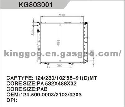 Radiator for BENZ 124 500 0903