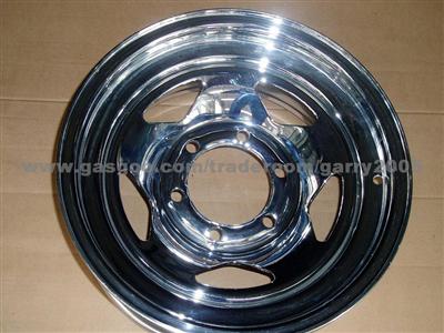 Steel Trailer Wheel, Chrome