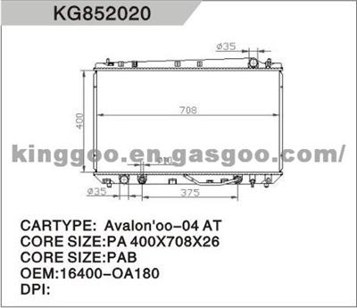 Toyota Radiator 16400- OA180