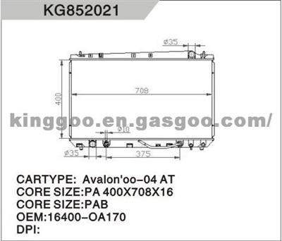 Aluminum Radiator 16400- OA170