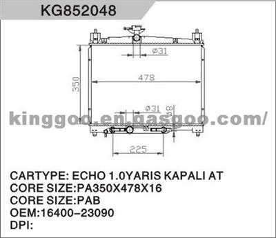 Aluminum Radiator 16400- 54610