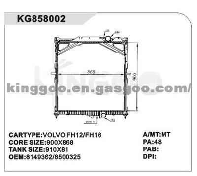 Car  Radiator 8149362/ 8500325