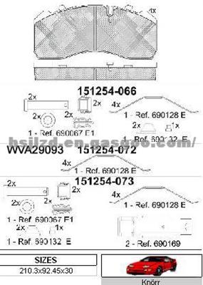 Bus&Truck Brake Pad WVA29093