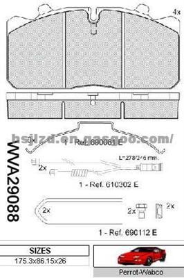 Bus&Truck Brake Pad WVA29088