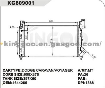 DODGE Radiator 4644266