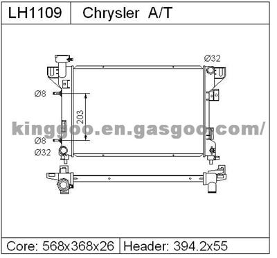 CHRYSER aluminum Radiator 4401974
