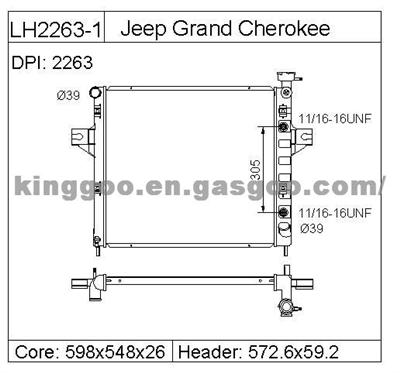 Jeep 2000 Aluminum Radiator 52079425AC