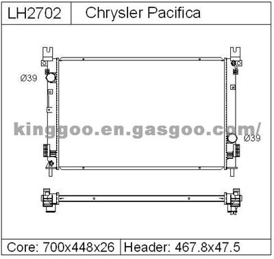 Ddodge Pacifica Radiator   Dpi2702