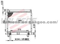 BENZ W201 2. 0/ 1. 8/ W124E200/ E230'85- 93 OE: 201. 500. 3803 Radiator