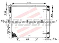 BENZ 124/ 300E/ CE SD'88- 91 OE: 124. 500. 9003/ 2803 Radiator