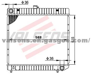 BENZ 123- 250 77- 85 OE: 1235013401 Radiator