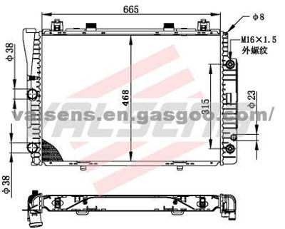 BENZ S320'95/ 140 OE: 140. 500. 2103 Radiator