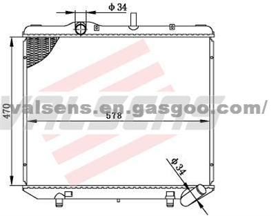 BENZ MB140 662 Radiator