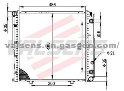 BENZ 124/ 230/ 102'88- 91 OE: 124. 500. 6303/ 6202 Radiator