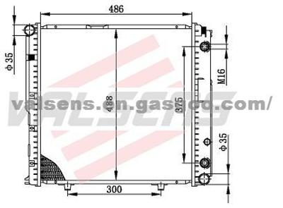 BENZ 124/ 220/ 110'88- 91 OE: 124. 500. 0203/ 8703 Radiator