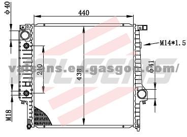 BMW  325'87- 92 E30/ M20 OE: 1719258 Radiator