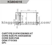 BMW  Aluminum Radiator 1719301