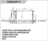 BMW  Aluminum Radiator 1723537