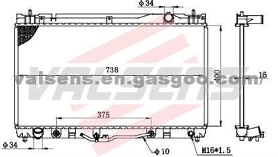 TOYOTA  CAMRY'2003 MCV30  OE: 16400 20270/ 0A240 Radiator