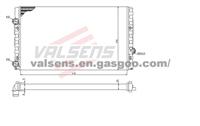 Radiator for  VW Golf Ⅱ(95-), GolfⅢ(91-),Vento (91-)   OE: 1H0121253BC