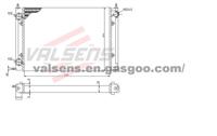 Radiator for Vw Golf/ Jetta(83-), Scirocco(83-) Oe: 191121253k