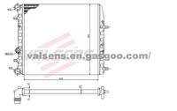 Radiator for SKODA Fabia (99-), Fabia (07-); VW POLO(01-)    OE: 6Q0121201BT