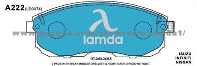 A222 - Isuzu Infiniti Nissan Brake Pads