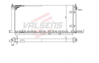 Radiator for VW Golf GTD(83-)  ,Toledo(91-)  OE: 191121253A