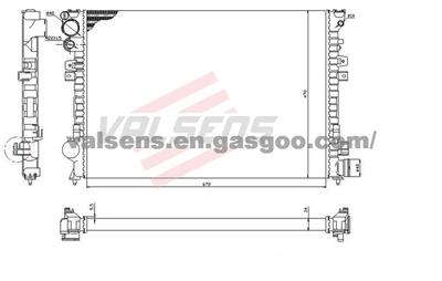 Radiator for Citroen Dispatch (95-), Evasion (94-); Fiat Scudo (96-); Lancia Zeta (94-); Peugeot Expert (95-)