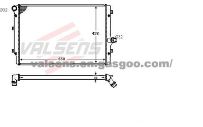 Radiator for VW   OE:1K0121251AB