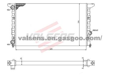 Radiator for  VW GolfⅢ(91-),Jetta (91-),Vento (91-)   OE: 1HM121253A