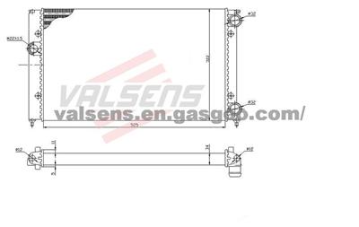 Radiator for VW Golf/Vento(91-)   OE: 1H0121253R