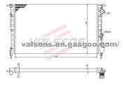 Radiator for RENAULT R21(89-),ESPACE II(91-)    OE: 7700795175