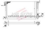 Radiator for CITROEN Berlingo(96>2002),PEUGEOT Partner(96>2002), Ranch(96-),   OE: 133057