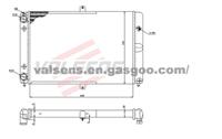 Radiator for LADA 21082