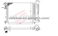 Radiator for CITROEN Xsara (97-) ,PEUGEOT 306 (97-). OE: 133051