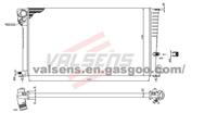 Radiator for CITROEN Berlingo(96>2002), Xsara(98-); PEUGEOT Partner(96>2002),Ranch (96-) ,OE: 133010