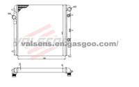 Radiator for CITROEN C2  (02-) /C3  (02-) ,PEUGEOT 1007(05-) ,OE: 1330E5