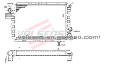 Radiator for RENAULT  R5(72-)  OE:7700704654