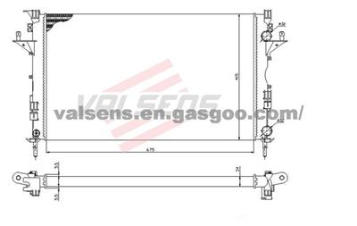 Radiator for RENAULT Laguna II(2001>) ,Vel Satis(01-)   OE: 8200008764