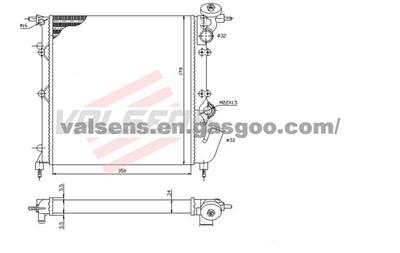 Radiator for RENAULT Clio (90-)    OE: 7701034767