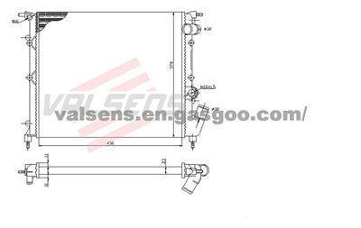 Radiator for RENAULT Express(91>), Extra(91-)   OE: 6006000709