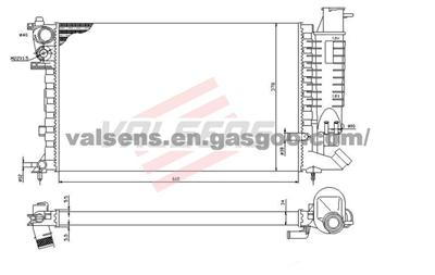 Radiator for CITROEN ZX(91-), PEUGEOT 306(93-),        OE: 1301L8/L9