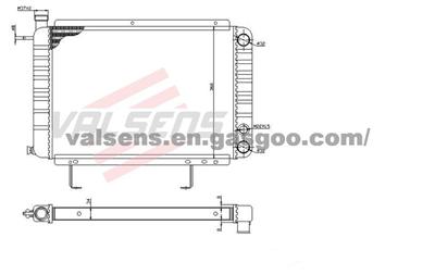 Radiator for PEUGEOT 505 (79-)  1.8/ 2.0  OE: 1300E1